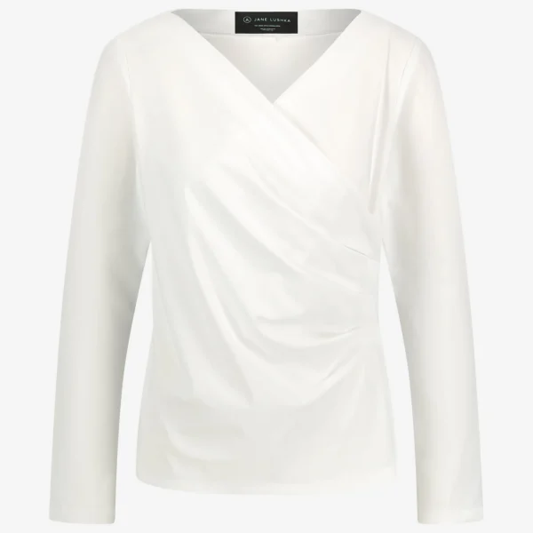 Jane Lushka Alise Blouse Technical Jersey | White