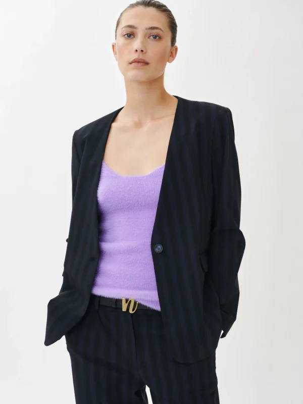 Jane Lushka Alma Blazer Technical Jersey | Dark Blue