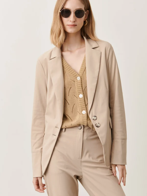 Jane Lushka Amsterdam Blazer Technical Jersey | Sand