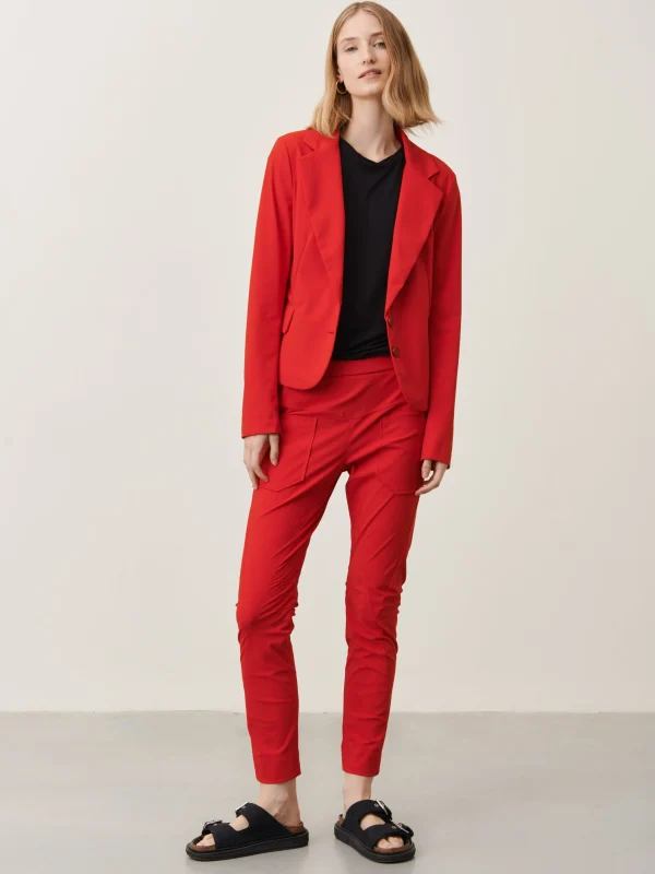 Jane Lushka Atina Blazer Technical Jersey | Red