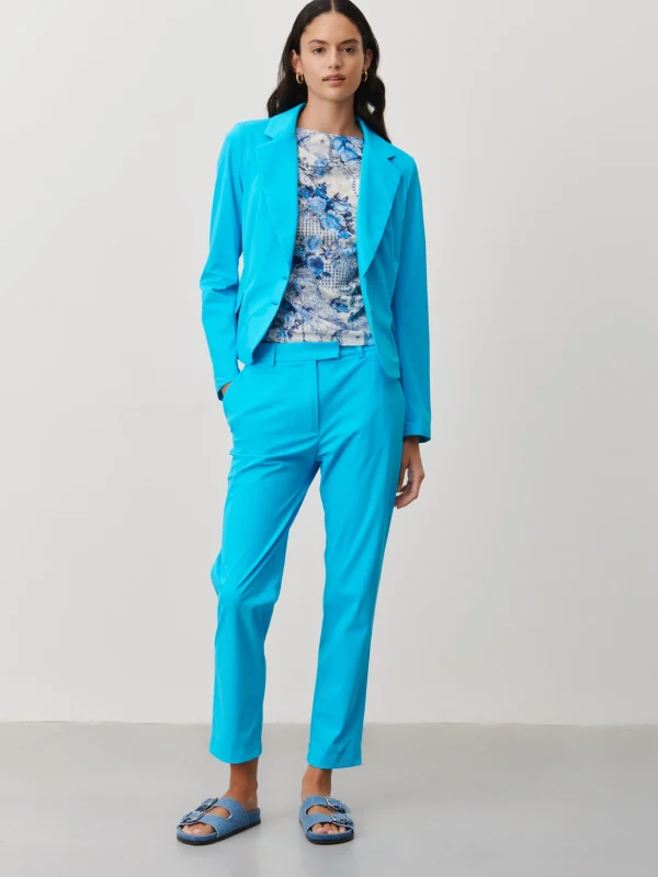 Jane Lushka Atina Blazer Technical Jersey | Light Blue