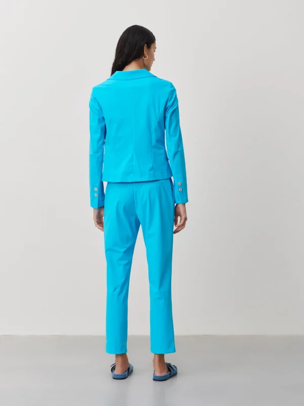 Jane Lushka Atina Blazer Technical Jersey | Light Blue