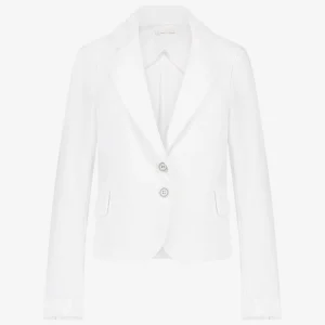 Jane Lushka Atina Blazer Technical Jersey | White