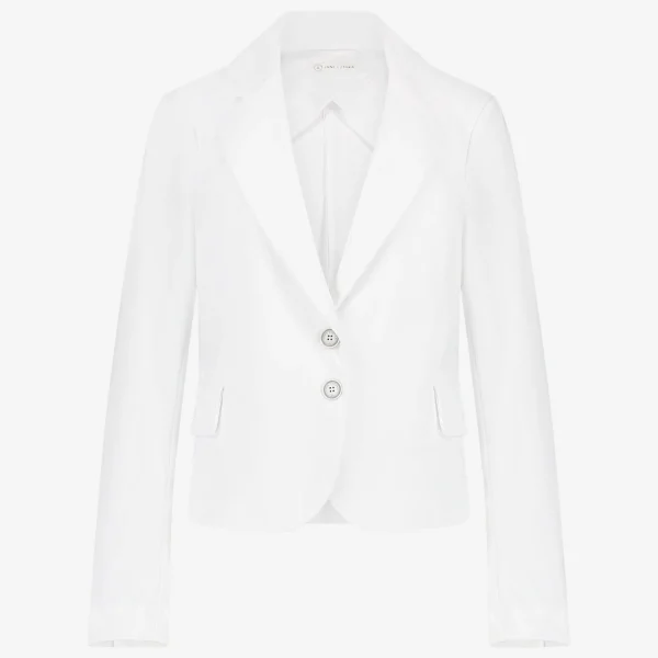 Jane Lushka Atina Blazer Technical Jersey | White