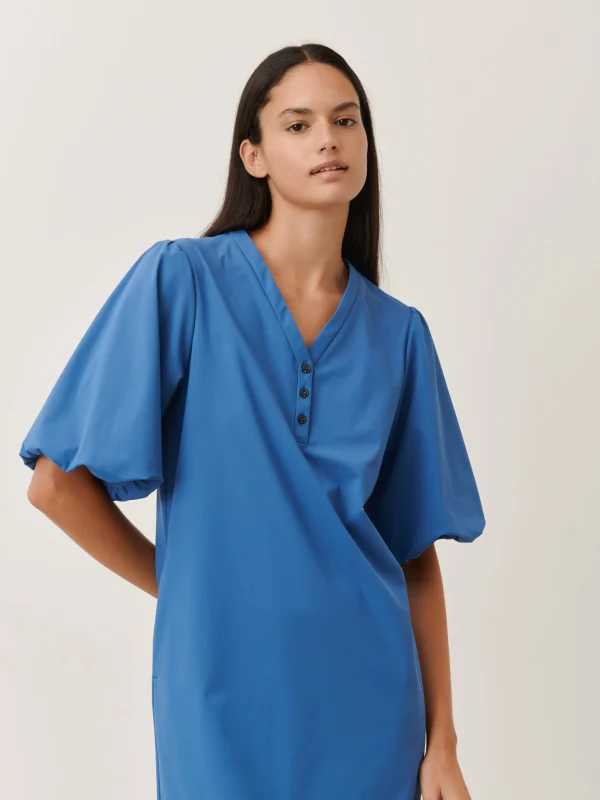 Jane Lushka Ava Dress Technical Jersey | Mid Blue