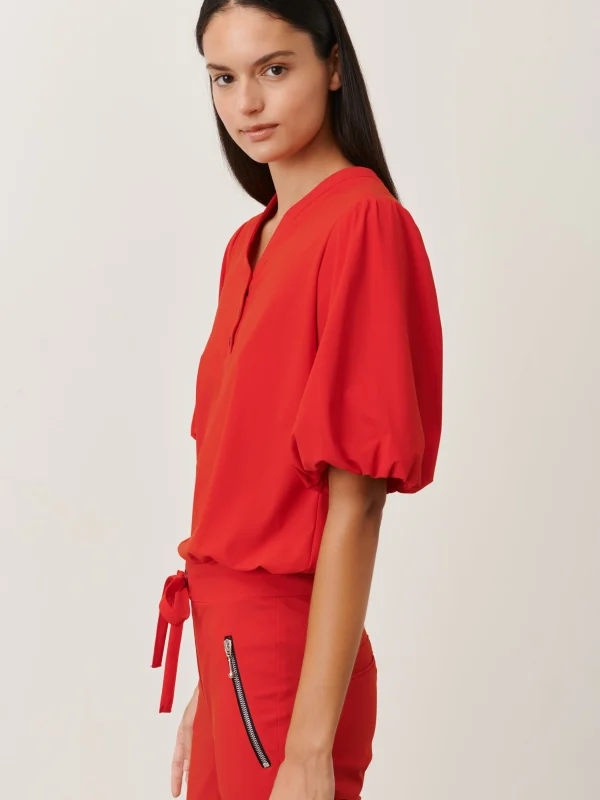 Jane Lushka Ava Top Technical Jersey | Red