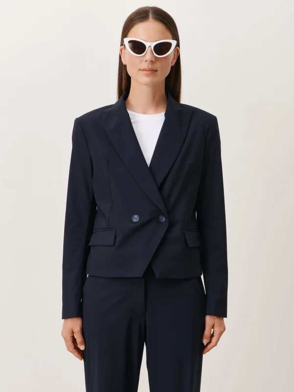 Jane Lushka Bart Blazer Technical Jersey | Blue