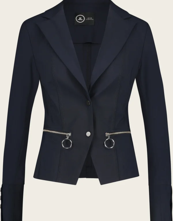 Jane Lushka Blazer Milano Technical Jersey | Blue