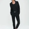 Jane Lushka Blazer Roma Easy Wear Technical Jersey | Black