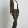 Jane Lushka Blazer Roma Easy Wear Technical Jersey | Army