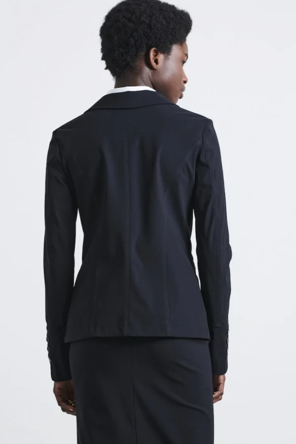 Jane Lushka Blazer Roma Easy Wear Technical Jersey | Black