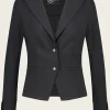 Jane Lushka Blazer Sofia Technical Jersey | Black