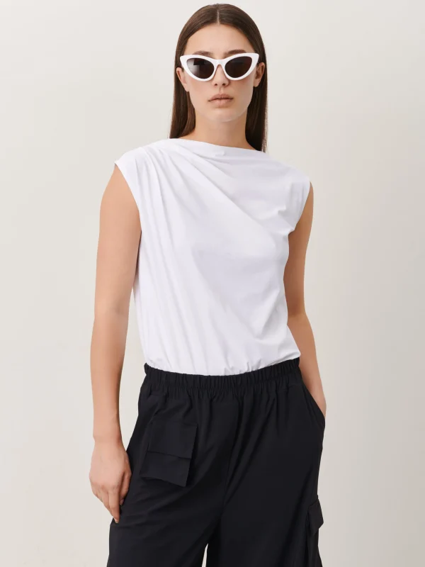 Jane Lushka Bloom Top Technical Jersey | White