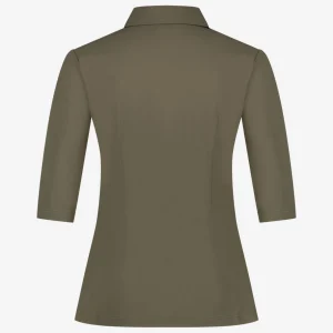 Jane Lushka Blouse Betty Easy Wear Technical Jersey | Army