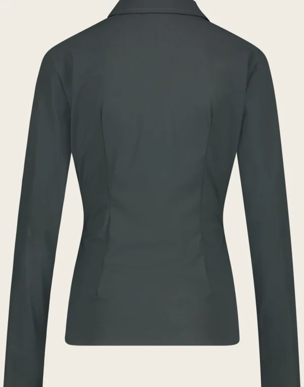 Jane Lushka Blouse Betty Easy Wear Technical Jersey | Grigio Notte