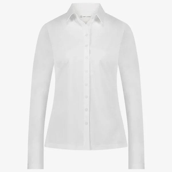 Jane Lushka Blouse Betty Easy Wear Technical Jersey | White