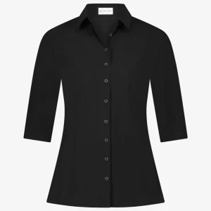 Jane Lushka Blouse Betty Easy Wear Technical Jersey | Black