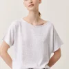 Jane Lushka Clay PU Top | White Melange