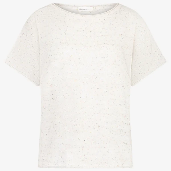 Jane Lushka Clay PU Top | White Melange