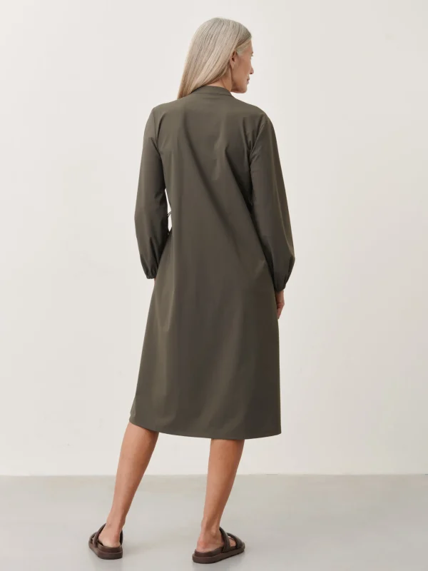 Jane Lushka Dennis Dress Technical Jersey | Army