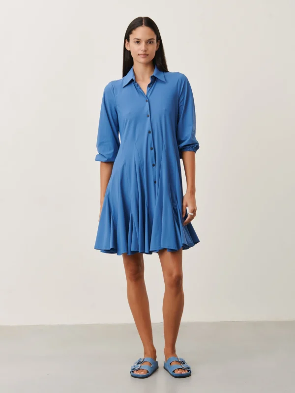 Jane Lushka Dio Dress Technical Jersey | Mid Blue