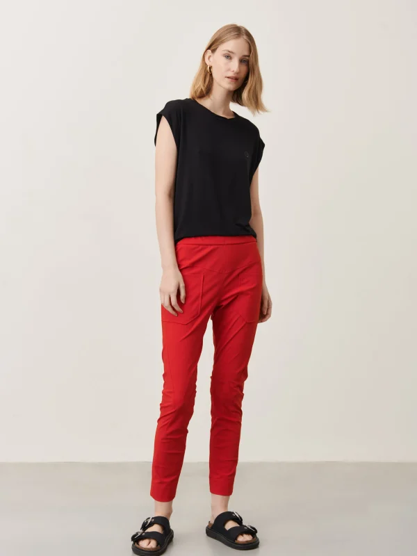 Jane Lushka Doris Pants Technical Jersey | Red