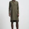 Jane Lushka Dress Eva Technical Jersey | Army