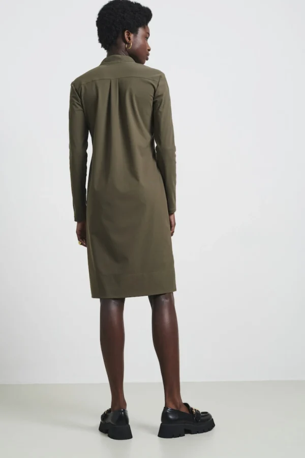 Jane Lushka Dress Eva Technical Jersey | Army