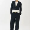 Jane Lushka Estele Blazer Technical Jersey | Dark Blue