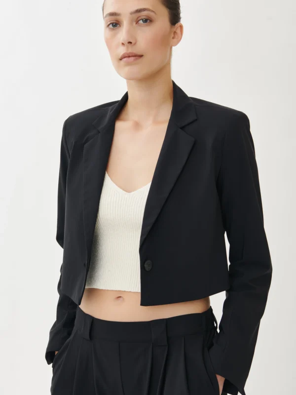 Jane Lushka Estele Blazer Technical Jersey | Black