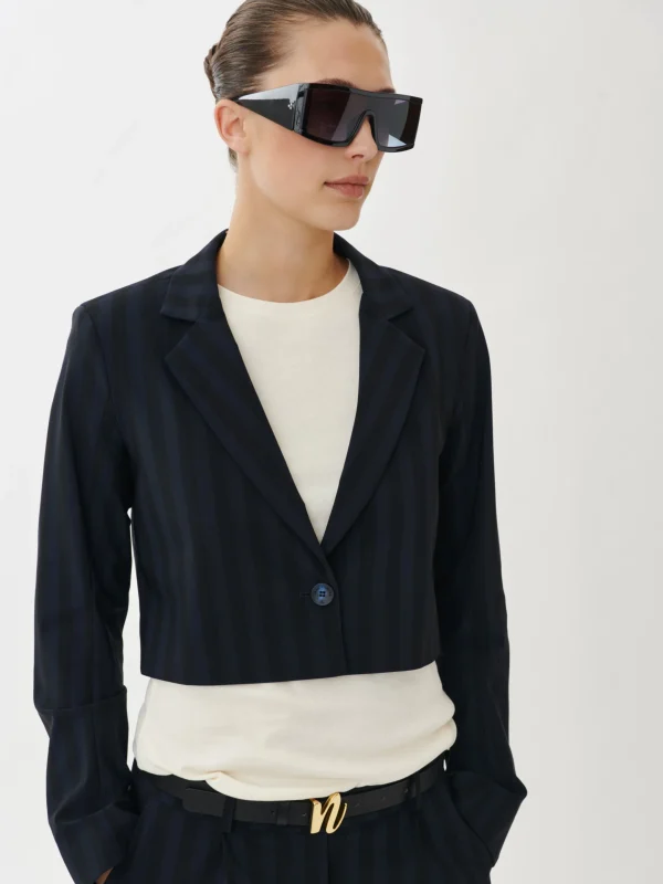 Jane Lushka Estele Blazer Technical Jersey | Dark Blue