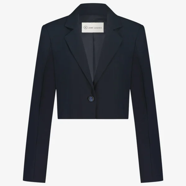 Jane Lushka Estele Blazer Technical Jersey | Blue