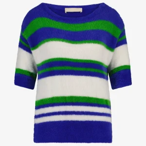 Jane Lushka Favola PU Top | Blue