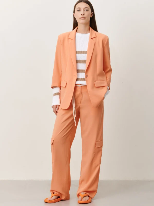 Jane Lushka Fring Blazer | Orange