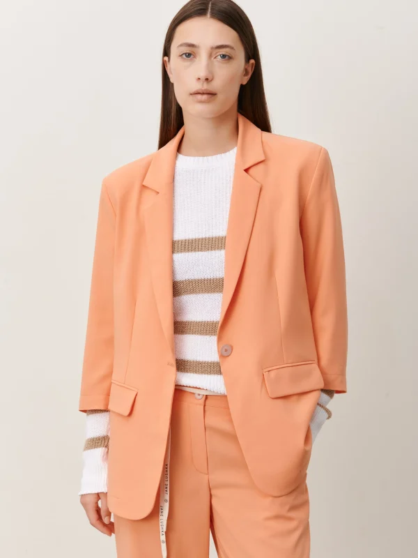 Jane Lushka Fring Blazer | Orange