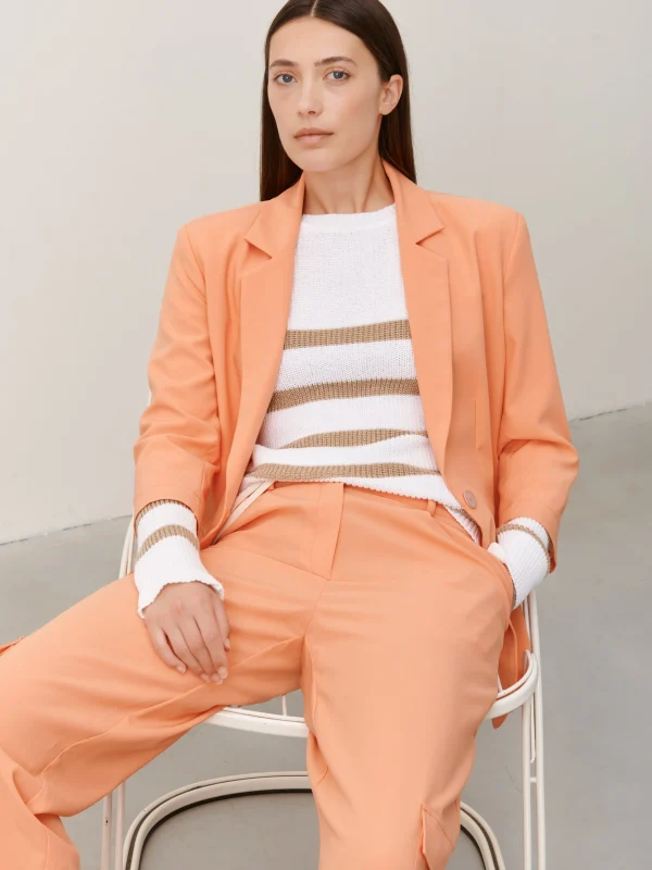 Jane Lushka Fring Blazer | Orange