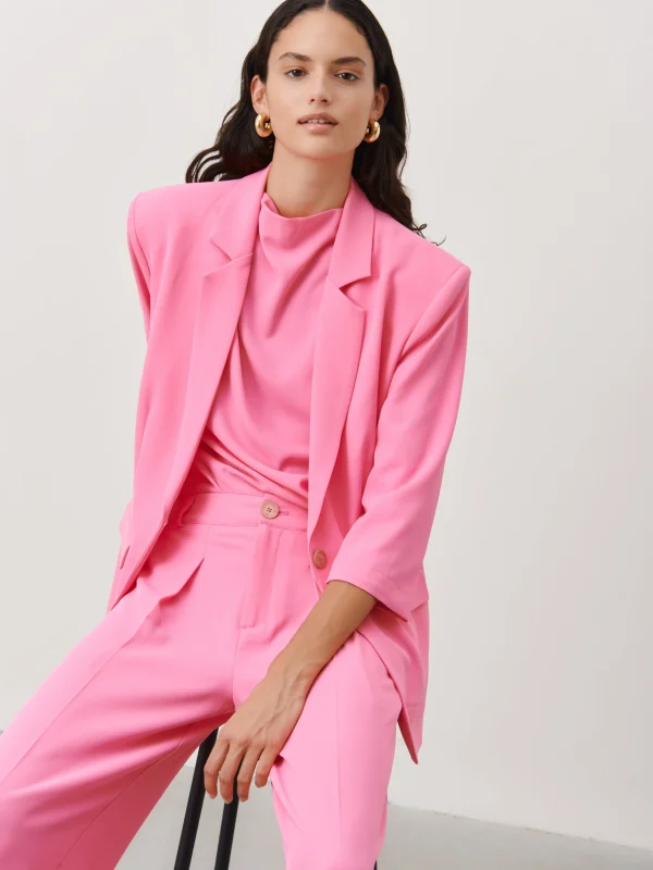Jane Lushka Fring Blazer | Pink