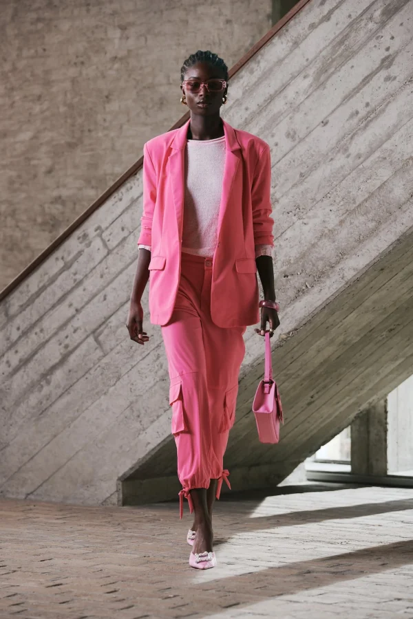 Jane Lushka Fring Blazer | Pink