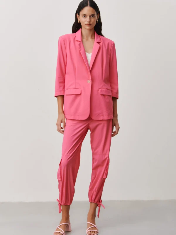 Jane Lushka Fring Blazer Technical Jersey | Pink