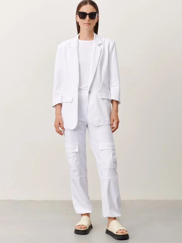 Jane Lushka Fring Blazer Technical Jersey | White