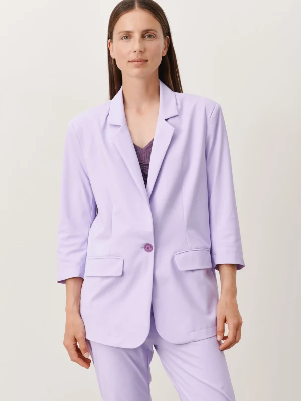 Jane Lushka Fring Blazer Technical Jersey | Lila