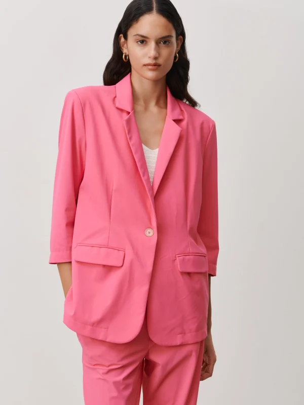 Jane Lushka Fring Blazer Technical Jersey | Pink