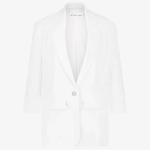 Jane Lushka Fring Blazer Technical Jersey | White