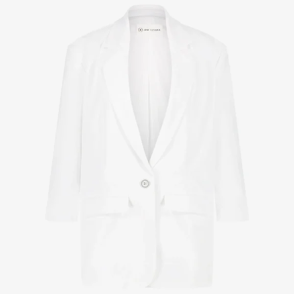 Jane Lushka Fring Blazer Technical Jersey | White