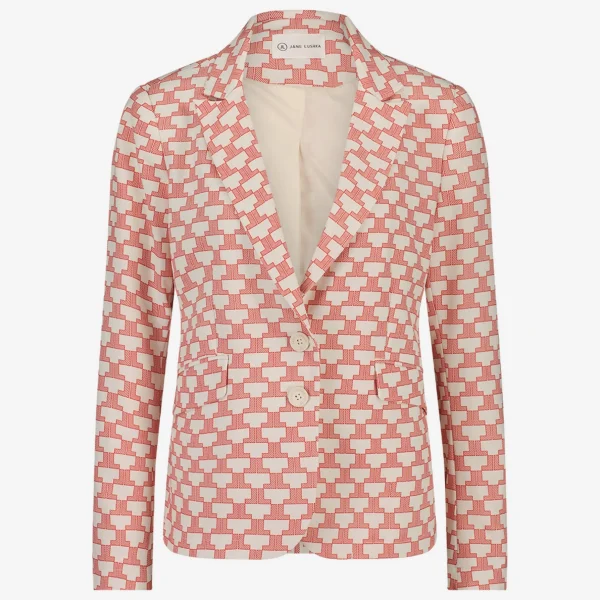 Jane Lushka Hanna Blazer | White Red