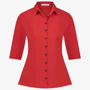 Jane Lushka Kikkie Blouse Technical Jersey | Red