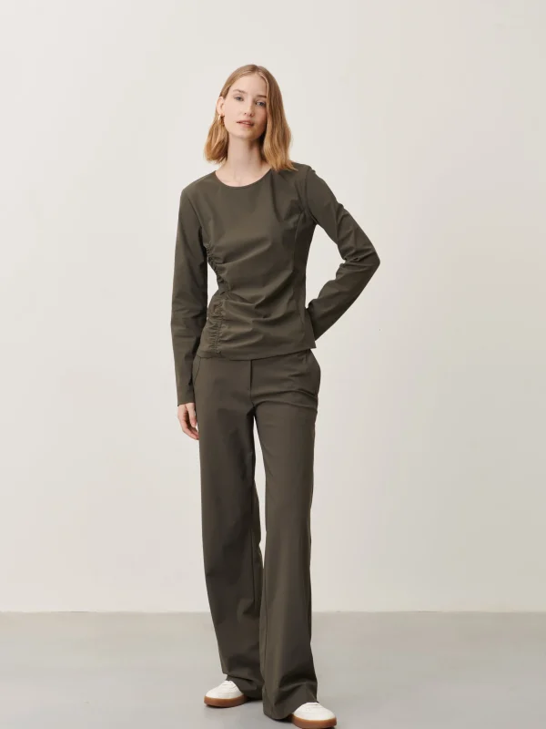 Jane Lushka Landa Pants Technical Jersey | Army