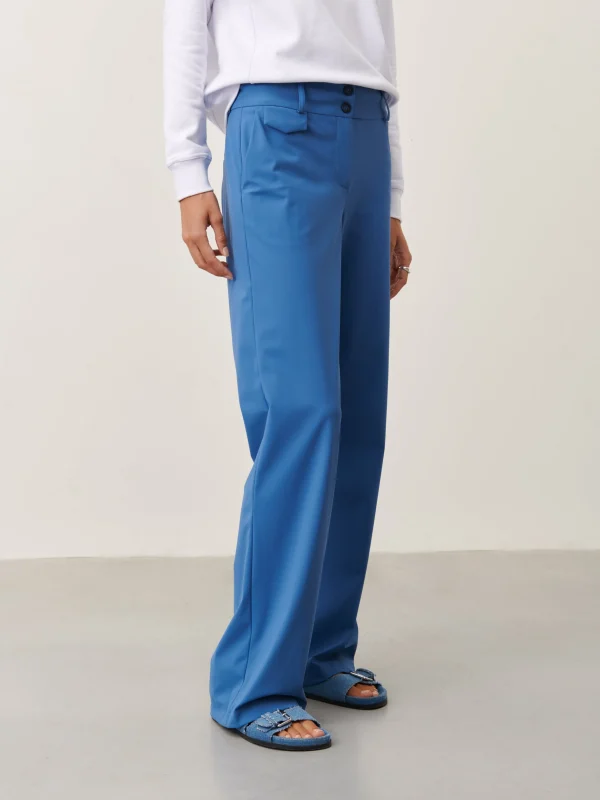 Jane Lushka Landa Pants Technical Jersey | Mid Blue