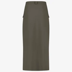 Jane Lushka Lara Skirt Technical Jersey | Army