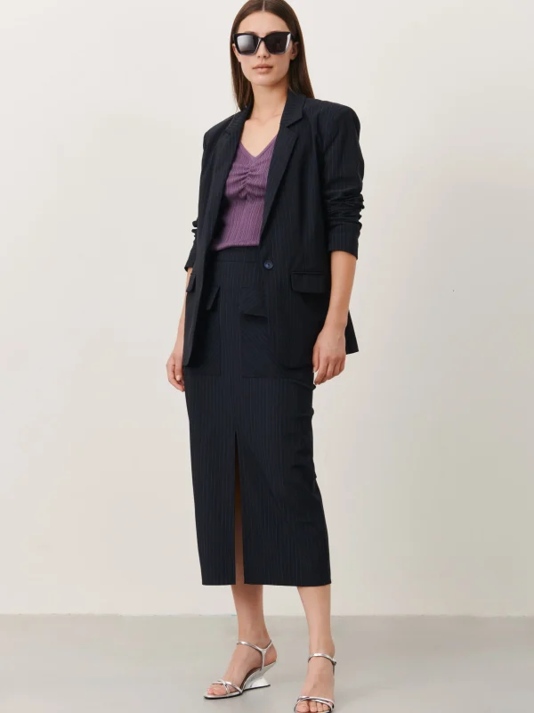 Jane Lushka Laris Blazer Technical Jersey | Blue